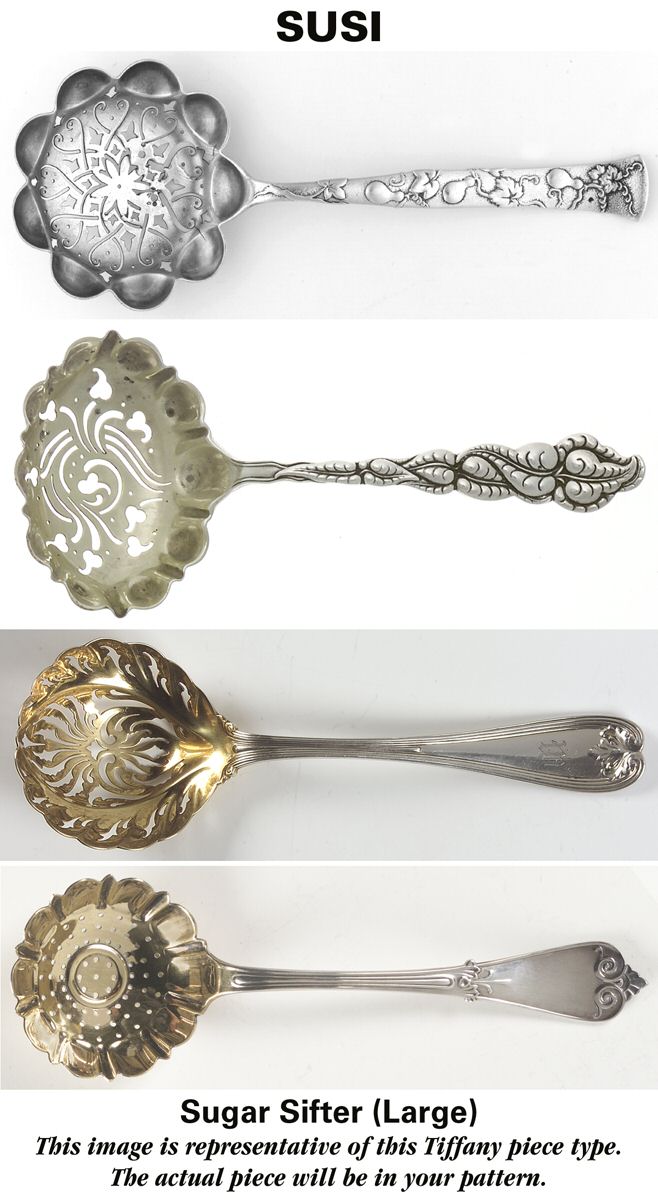 Lap-Over-Edge (Sterling, 1880) Large Sugar Sifter by Tiffany & CO SILVER-1