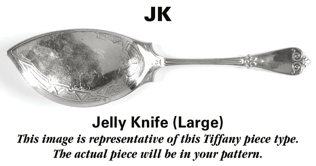 Marquise (Sterling, 1902, No Monograms) Large Jelly Knife by Tiffany & CO SILVER-1