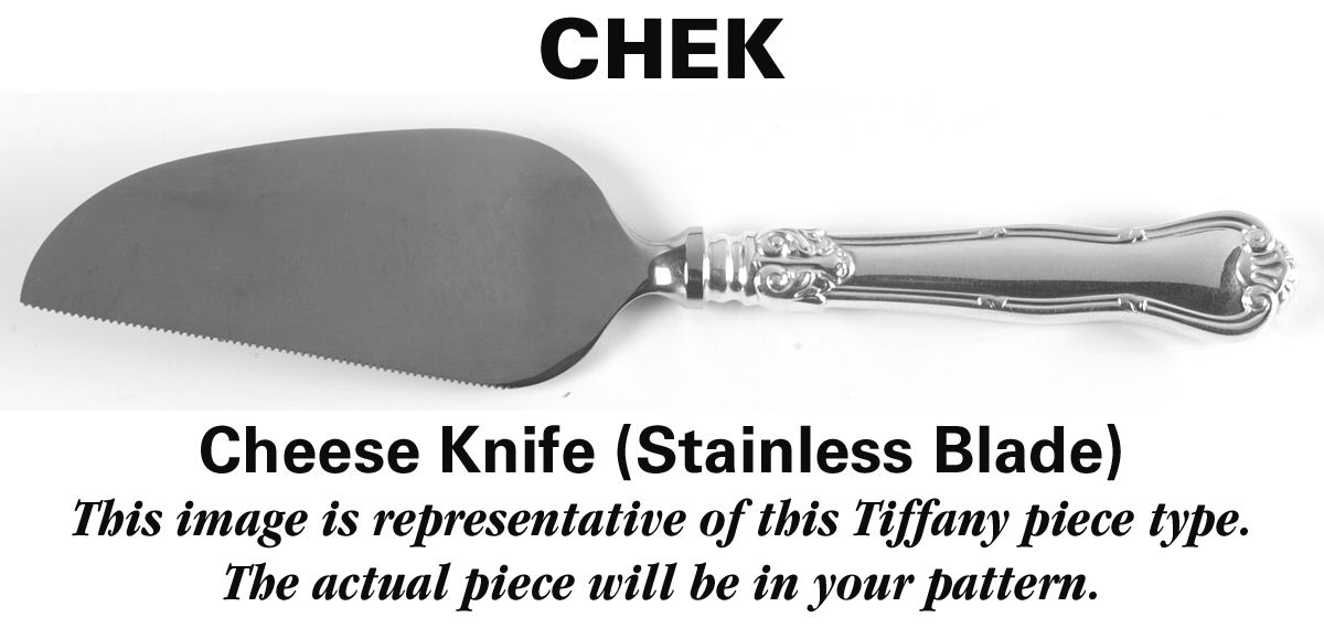 Clinton (Sterling, "L"-No Stamp) Cheese Knife with Stainless Blade by Tiffany & CO SILVER-1