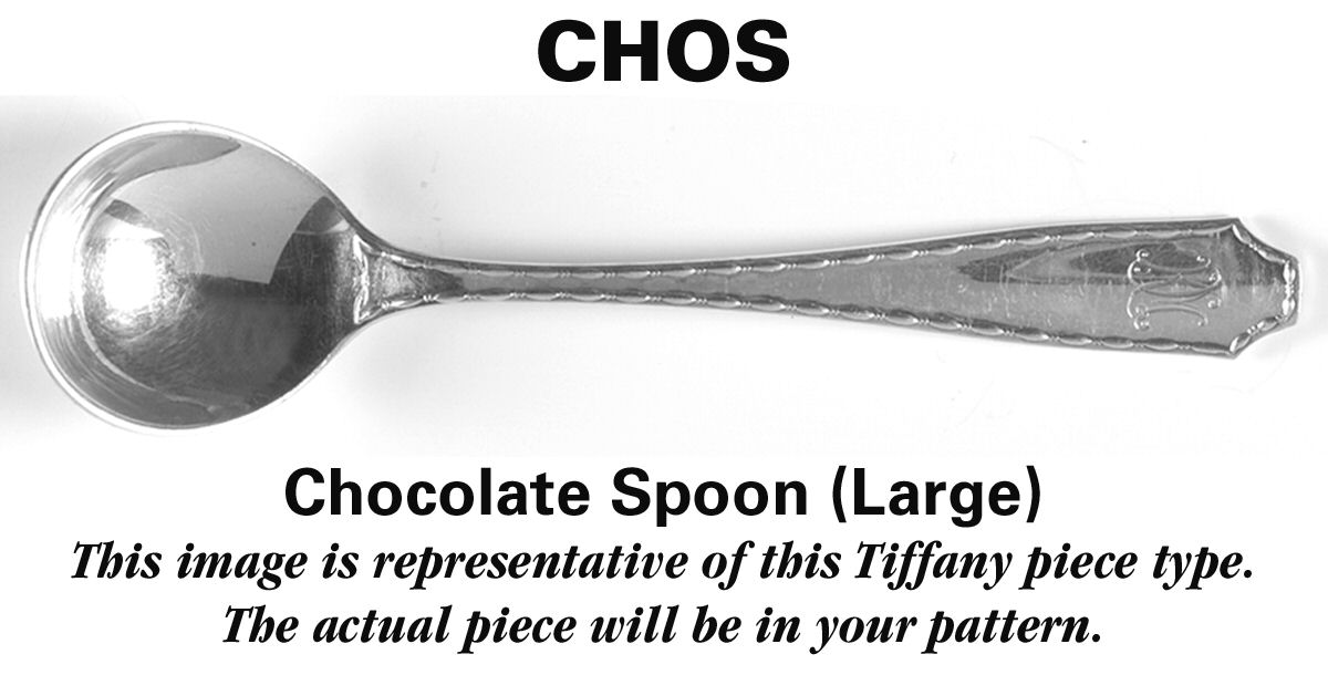 Saratoga (Sterling, 1870, No Monograms) Large Chocolate Spoon by Tiffany & CO SILVER-1