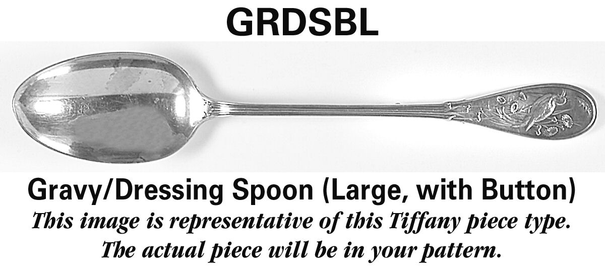 Castilian (Sterling, 1929) Gravy Dressing Spoon Solid with Button Large by Tiffany & CO SILVER-1
