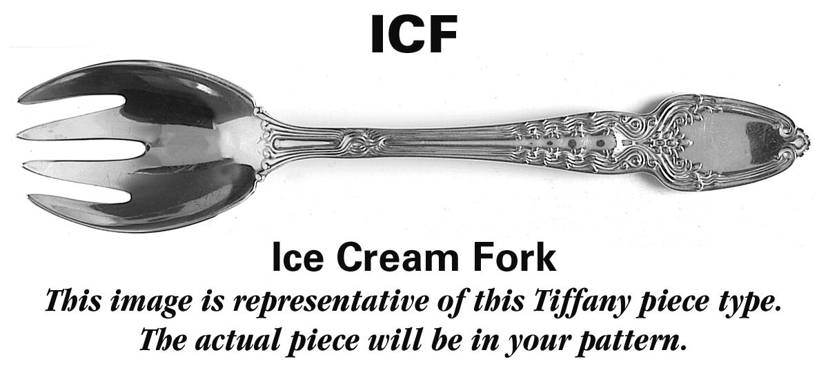 Cordis (Sterling, 1958) Ice Cream Fork by Tiffany & CO SILVER-1