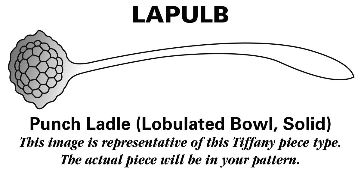 Faneuil (Sterling, 1910, M-C-T Stamps) Solid Punch Ladle with Lobulated Bowl by Tiffany & CO SILVER-1