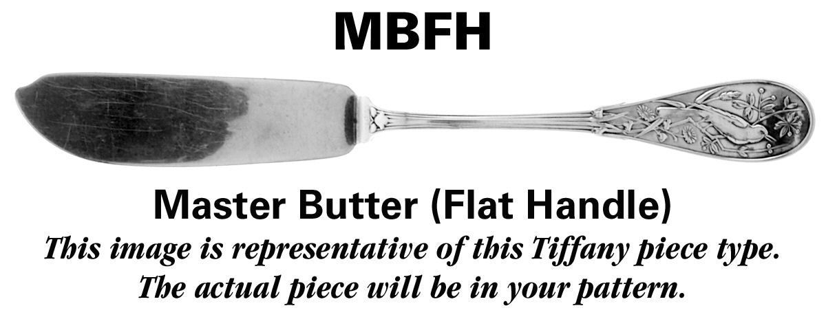 Hampton (Sterling, 1934, No Monograms) Flat Handle Master Butter Knife by Tiffany & CO SILVER-1
