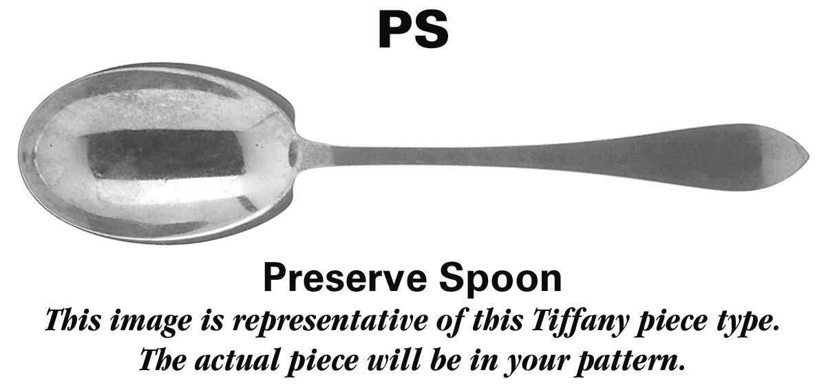 Rat Tail (Sterling, 1958) Preserve Spoon by Tiffany & CO SILVER-1