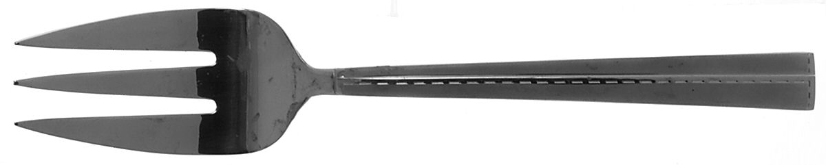 Gallery (Stainless-Frosted) Large Solid Cold Meat Serving Fork by Reed & Barton-1