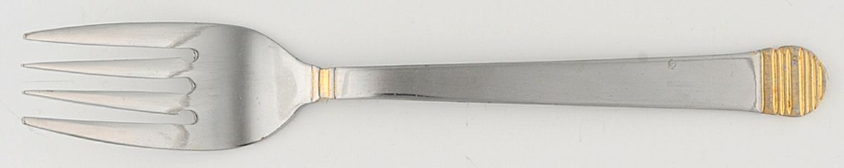 RGL21 (Stainless-Gold Accent) Individual Salad Fork by Royal Gallery-1