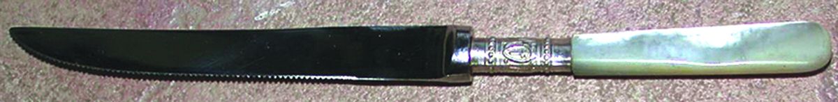 Pearl Handle Flatware 1 Cocktail Seafood Knife, Stainless Blade by Raimand-1