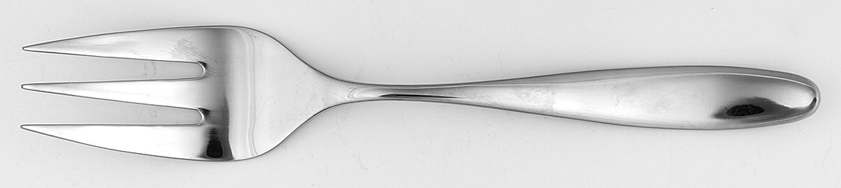 Uptown (Stainless) Large Solid Cold Meat Serving Fork by Reed & Barton-1