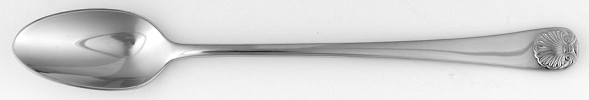 Williamsburg Royal Shell (Stainless) Iced Tea Spoon by Reed & Barton-1