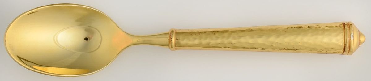 Leopardo-Gold Electroplate Teaspoon by Ricci (Argentieri)-1