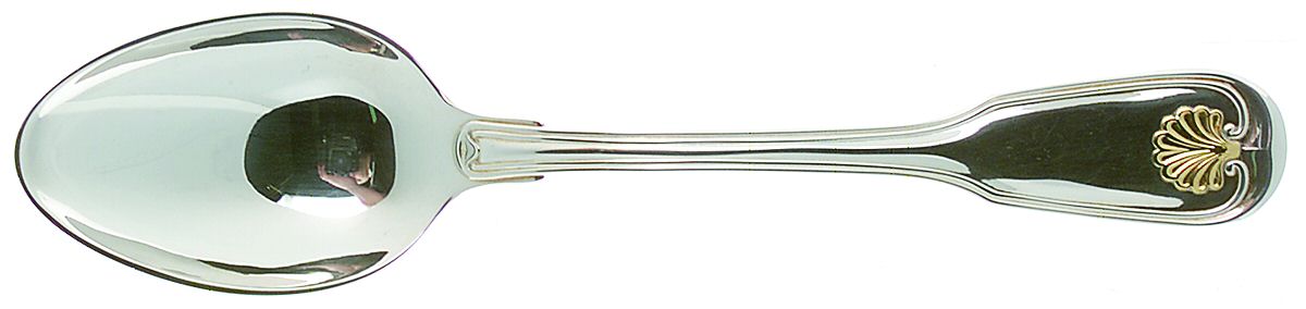 Augsburger Muschel (Gold) (Silverplate) Place/Oval Soup Spoon by Robbe & Berking-1