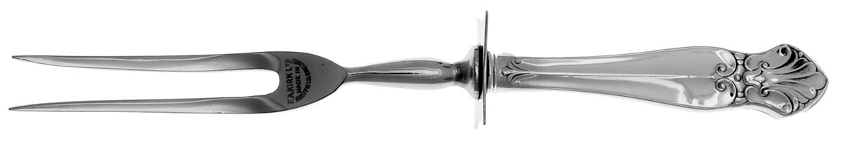 RZ1 (Sterling) Small Steak Carving Fork with Stainless Prongs by Royal Family-1