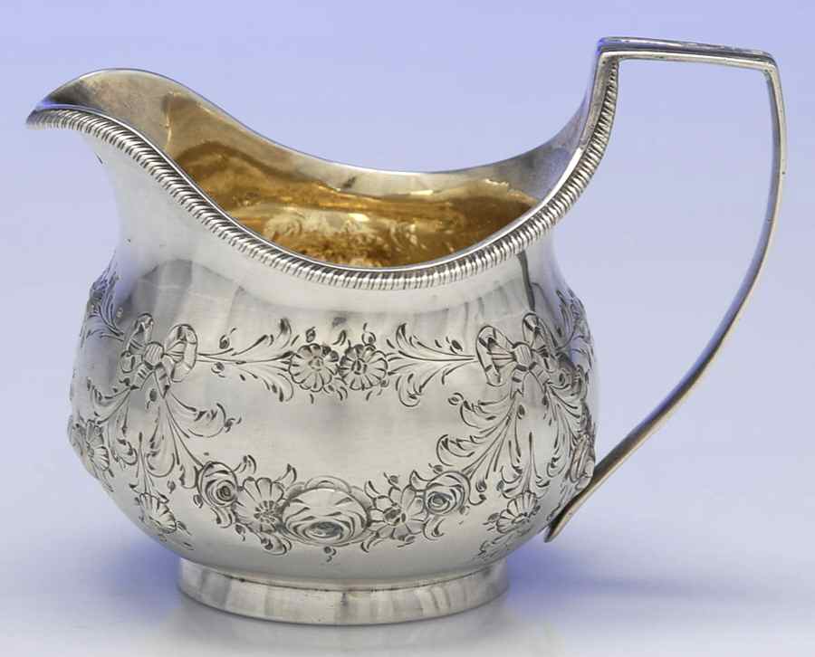 R4H1 (Sterling, Hollowware) Creamer by Robert & David Hennell-1