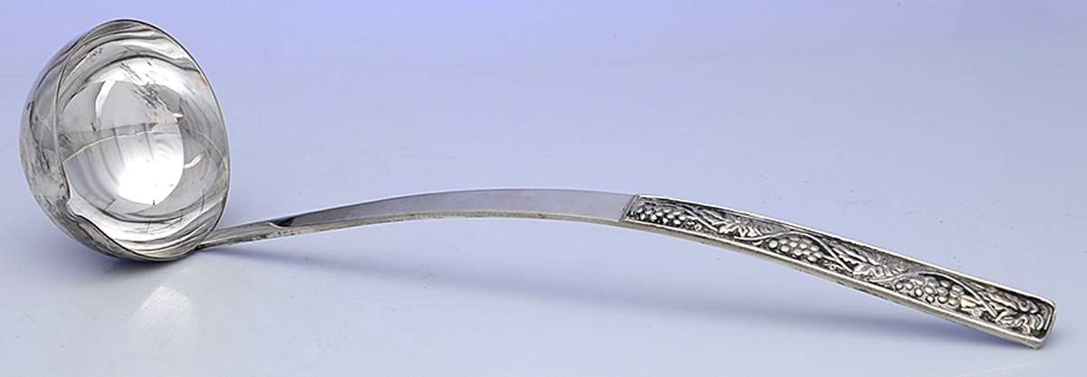 R3O1 (Silverplate, Hollowware) Punch Ladle Solid Piece by Roma-Spain-1
