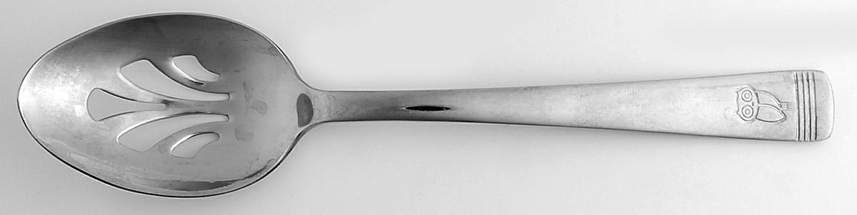 Little Hoot (Stainless) Pierced Tablespoon (Serving Spoon) by Rachael Ray-1