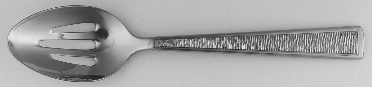 Sebago (Stainless) Pierced Tablespoon (Serving Spoon) by Reed & Barton-1