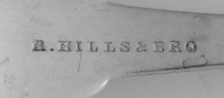 Coin Silver Flatware Dessert/Oval Soup Spoon by Richard Hills & Henry Stephen Hills-2