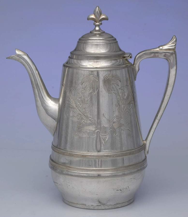 700 (Silverplate, Hollowware) Silverplate Coffee Pot by Racine Silver Plate-1