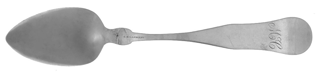 Coin Silver Flatware Dessert/Oval Soup Spoon by Richard Hills & Henry Stephen Hills-2