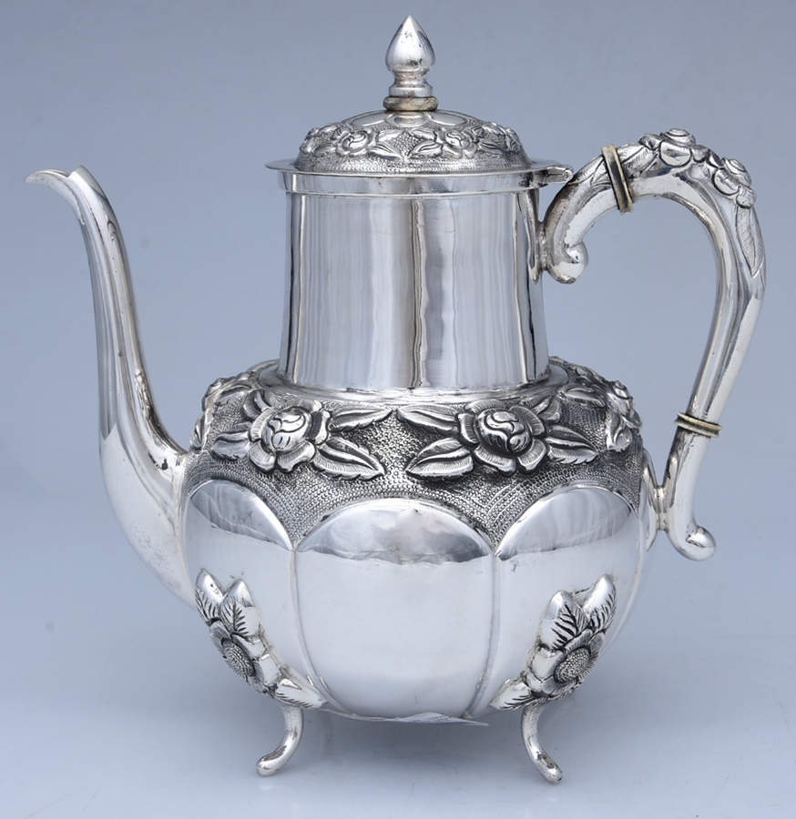 Aztec Rose (Sterling, Hollowware) Coffee Pot by Real Silver Company-1