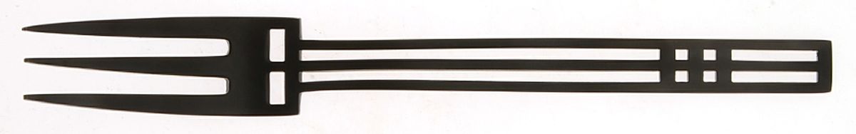 Windows Black (Stainless) Individual Salad Fork by Sasaki-1