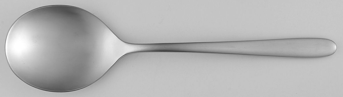 Hannah (Stainless) Round Bowl Soup Spoon (Cream Soup) by Sambonet-1