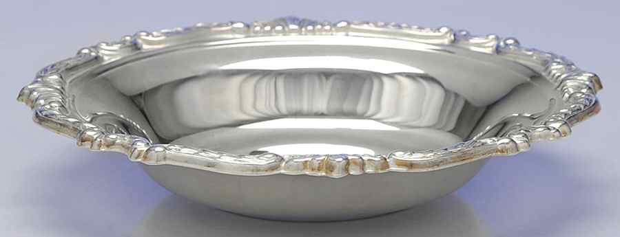 Silverplate Hollowware 7" Low Round Vegetable Bowl by Sheridan Silver Co-1