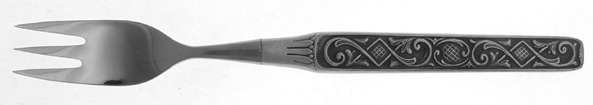 Rosemaling (Pewter) Individual Salad Fork by Selandia-1