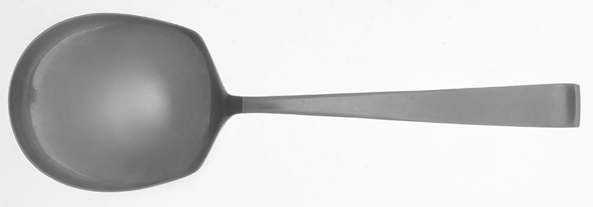 Cora (Stainless, Holland) Solid Smooth Casserole Spoon by Sola-1