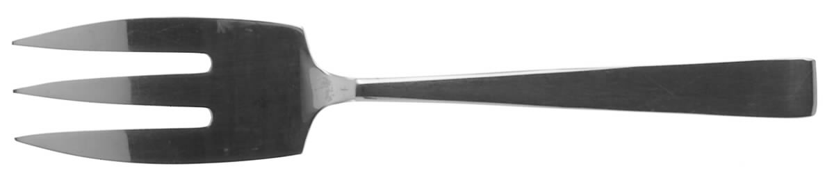 Cora (Stainless, Holland) Small Solid Cold Meat Serving Fork by Sola-1
