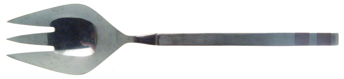 Crosspoint (Stainless) Medium Solid Cold Meat Serving Fork by Stanley Roberts-1