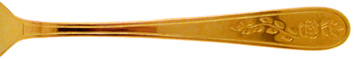 Golden Floral Mist (Gold Electroplate) Fork by Stanley Roberts-1