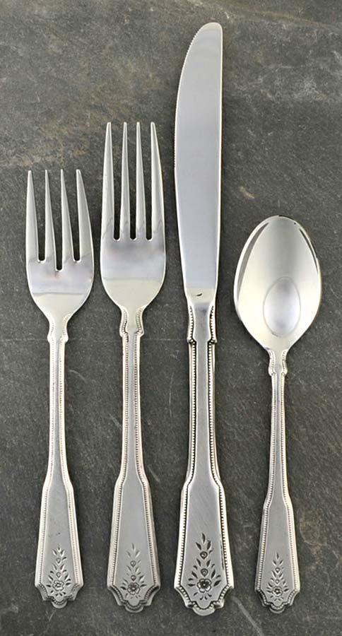 Norcrest-Brentwood (Stainless) 4 Piece Place Setting by Stanley Roberts-1