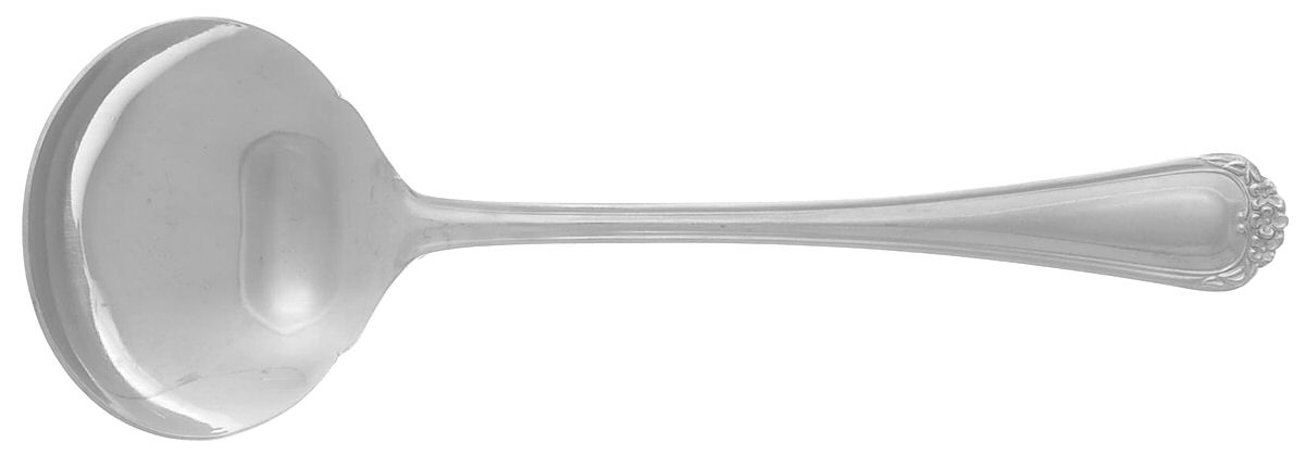Rose Trio-Rose Petal (Stainless) Solid Gravy Ladle by Stanley Roberts-1
