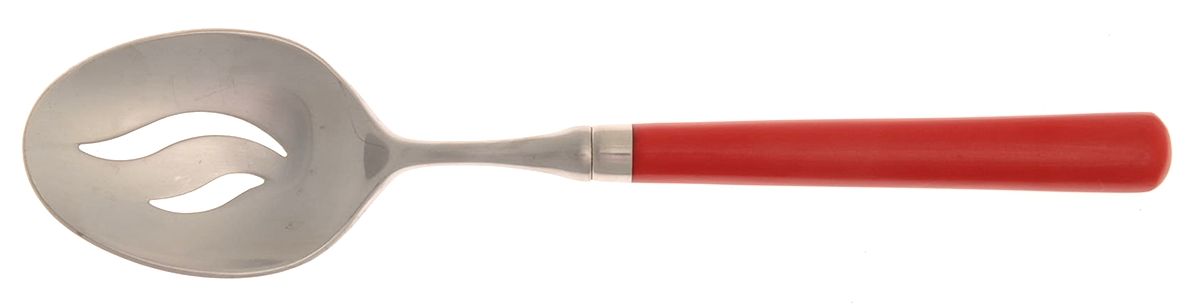 Spectrum-Red (Stainless) Pierced Tablespoon (Serving Spoon) by Stanley Roberts-1