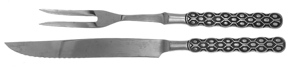 Lancelot (Stainless) Large 2-Piece Roast Carving Set w/Stainless Blade by Stanley Roberts-1