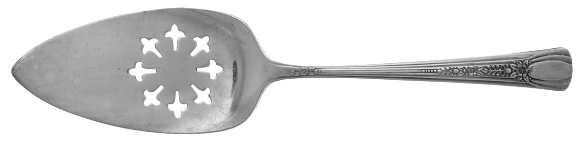 Diplomat (Silverplate) Solid Pierced Pie Server by Sears Roebuck-1