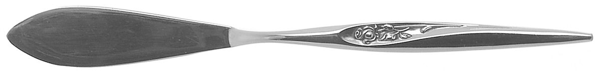 Gentle Rose (Stainless) Flat Handle Master Butter Knife by Sears Roebuck-1
