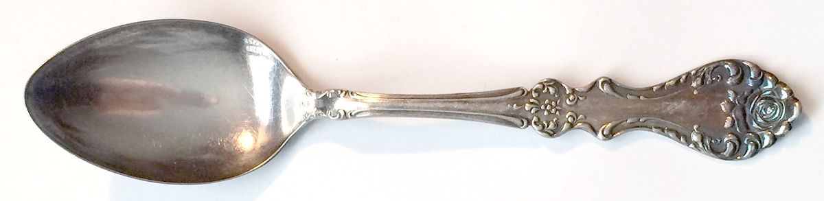 Rose (Silverplate, 1905) Place/Oval Soup Spoon by Sears Roebuck-1