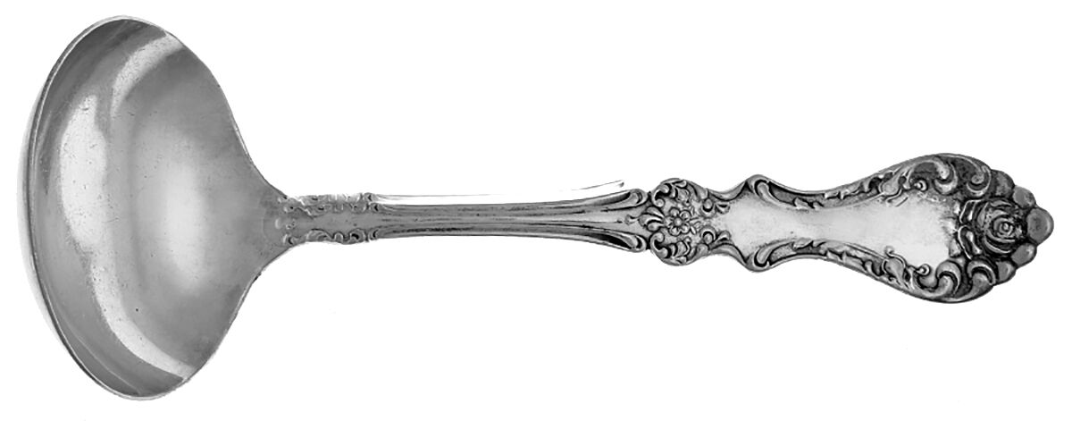 Rose (Silverplate, 1905) Solid Gravy Ladle by Sears Roebuck-1