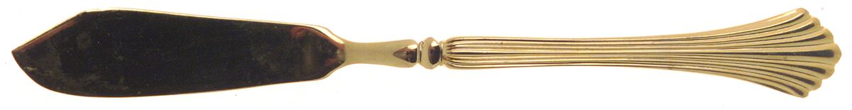 Pavilion (Gold Electroplate) Flat Handle Master Butter Knife by Stanley Roberts-1
