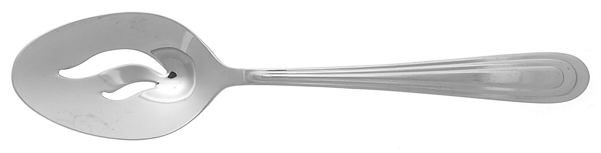 Saturn (Stainless) Pierced Solid Serving Spoon by Splendide-1