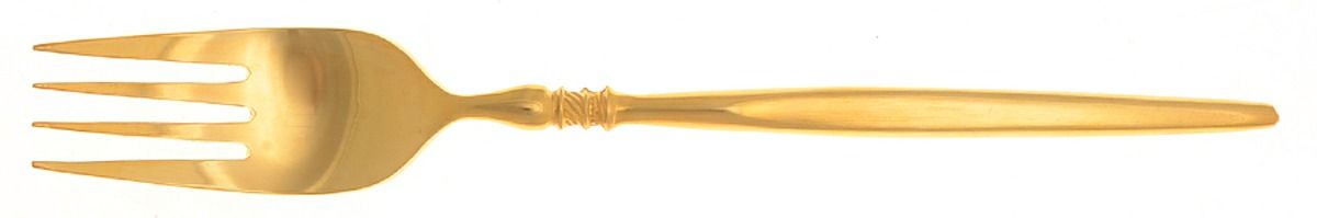 Golden Ventura (Gold Electroplate) Individual Salad Fork by Stanley Roberts-1