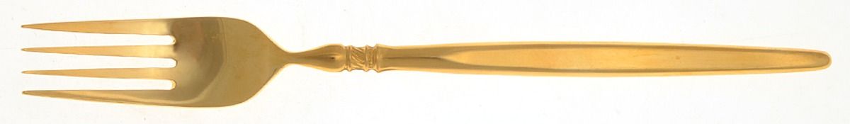 Golden Ventura (Gold Electroplate) Fork by Stanley Roberts-1
