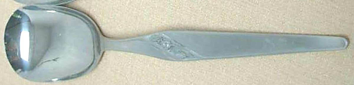 SLK6 (STAINLESS) Solid Salad Serving Spoon by Silkema-1
