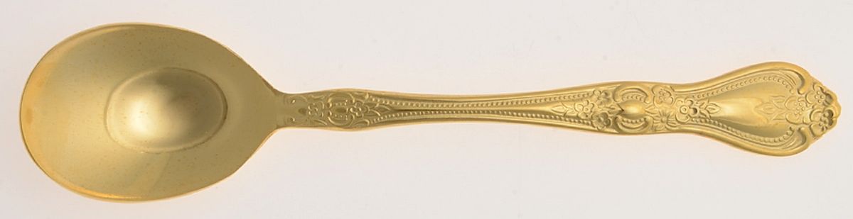 Gold Precious Rose (Gold Electroplate) Sugar Spoon by Stanley Roberts-1