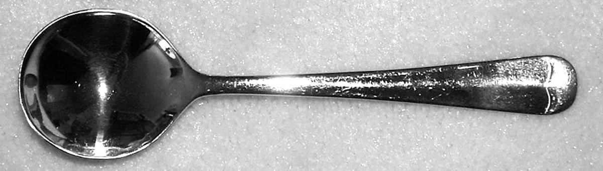 English Rattail (Stainless) Round Bowl Soup Spoon (Cream Soup) by Strachan-1