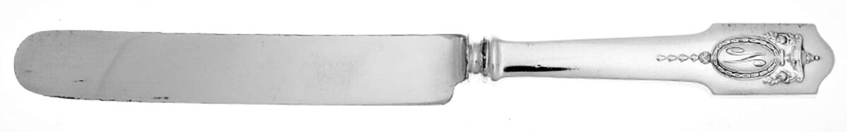 Adam (Sterling, 1909, No Monograms ) Old French Hollow Knife with Bolster by Shreve Silver-1