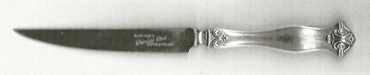 SVF1 (Sterling) Individual Steak Knife Hollow Handle by Silvercraft Co-Sheffield-1